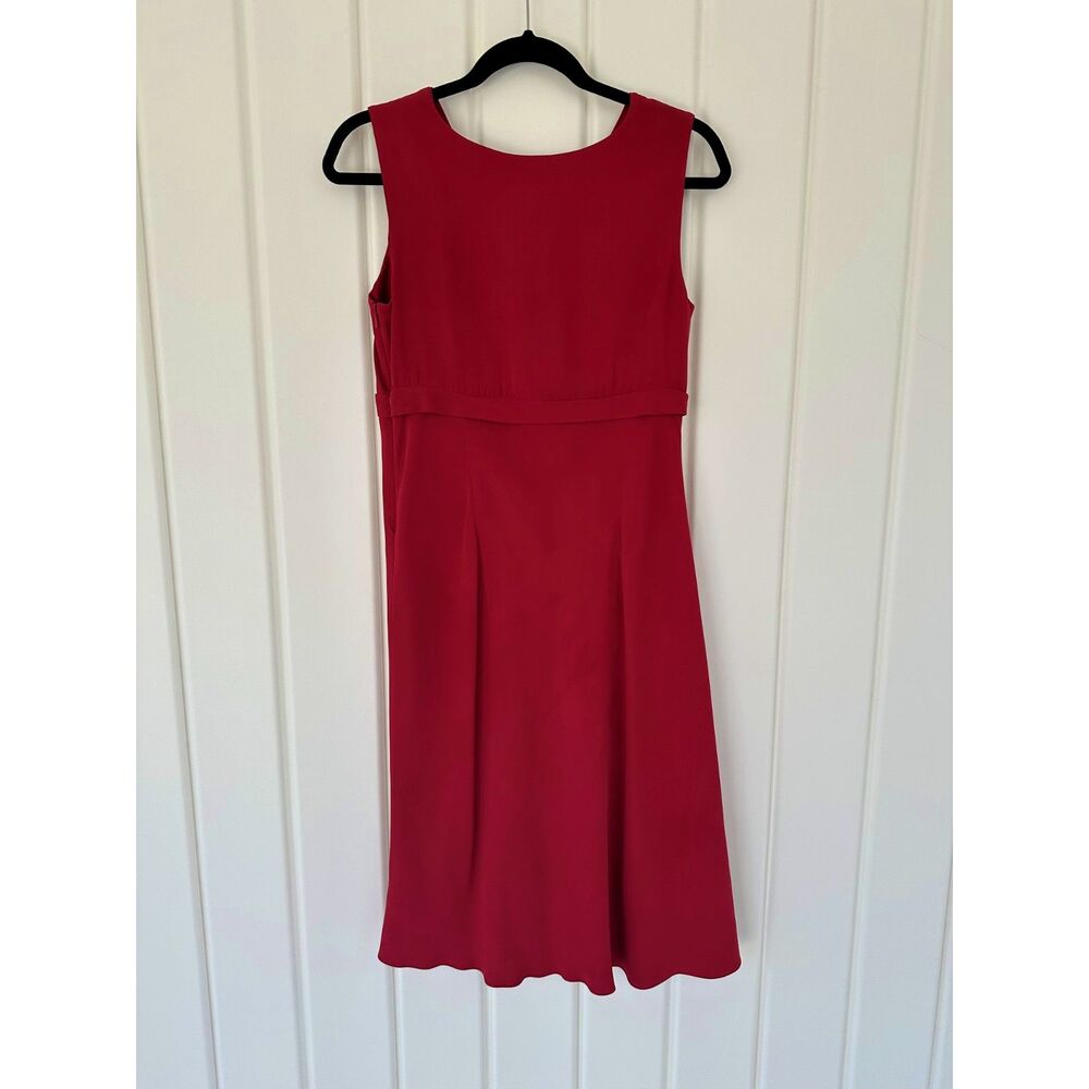 Vintage Silk Dress Ann Taylor LOFT Size 6 Midi Festive Y2K